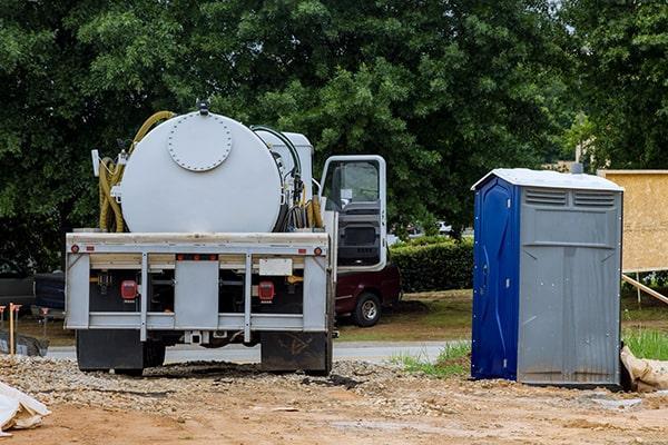 South Gate Sanitation Services team and portable restroom equipment